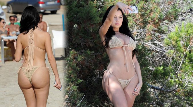 Demi Rose Mawby – Bikini Photoshoot Candids in Ibiza