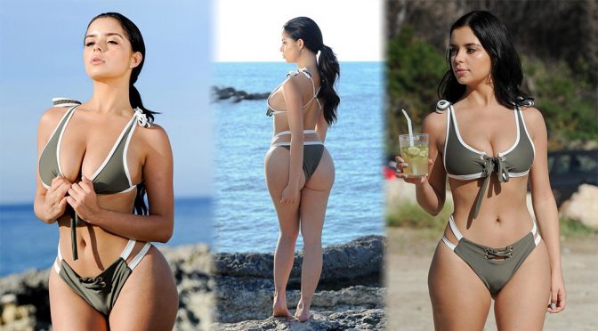 Demi Rose Mawby – Bikini Photoshoot Candids in Ibiza