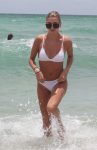 Hailey Baldwin White Bikini