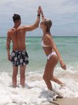 Hailey Baldwin White Bikini
