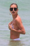 Hailey Baldwin White Bikini