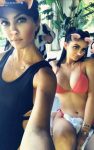 Kourtney Kardashian And Kylie Jenner Bikini Boobs