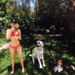 Miley Cyrus Red Bikini