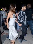 Selena Gomez Sexy Braless Dress
