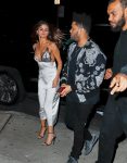 Selena Gomez Sexy Braless Dress