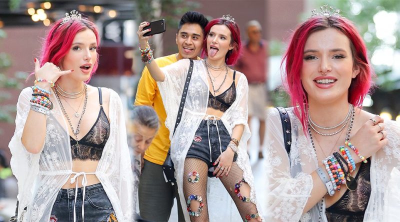 Bella Thorne – See-Through Candids in Manhattan
