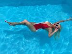 Christina Aguilera Swimsuit Pool