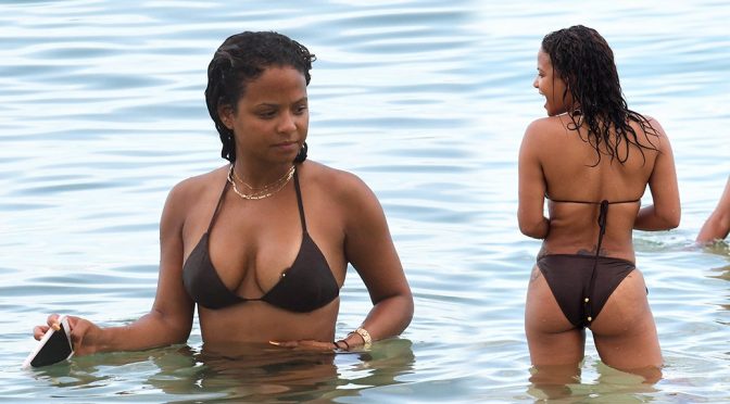 Christina Milian – Bikini Candids in Miami