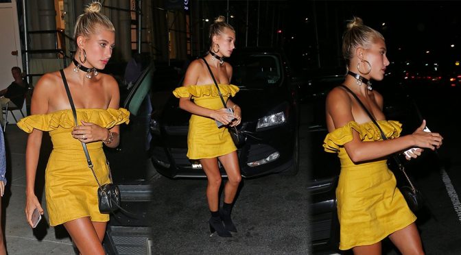 Hailey Baldwin – Leggy Candids in New York