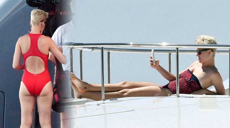 Katy Perry – Swimsuit Candids in Capri