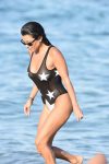 Kourtney Kardashian Transparent Swimsuit