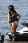 Kourtney Kardashian Transparent Swimsuit