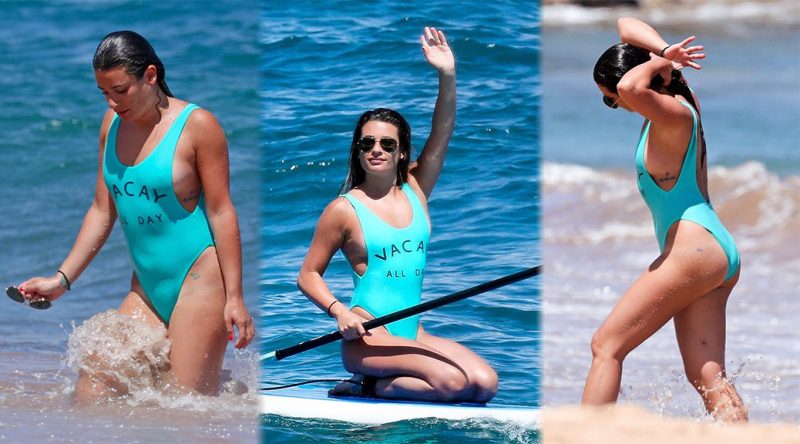 Lea Michele – Swimsuit Candids in Hawaii