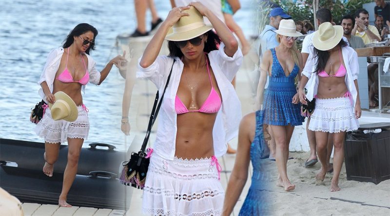 Nicole Scherzinger – Bikini Candids in Mykonos
