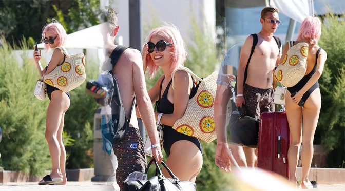 Pixie Lott – Swimsuit Candids in Ibiza