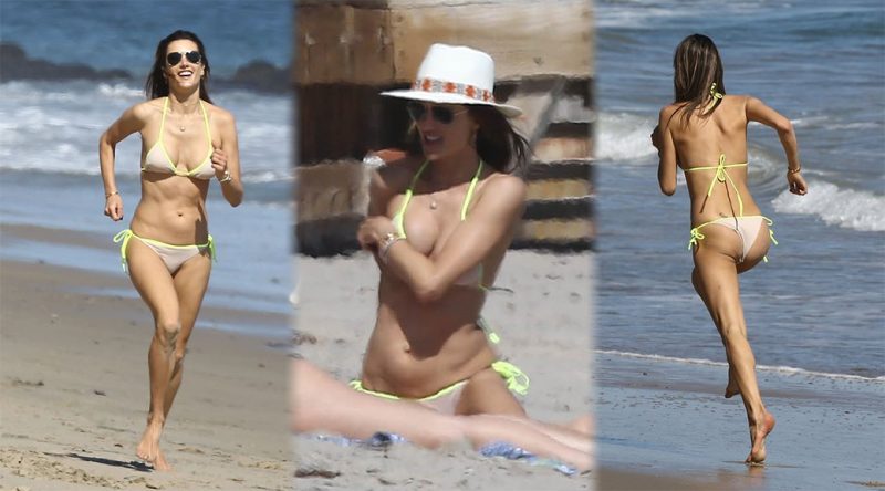 Alessandra Ambrosio – Bikini Candids in Malibu