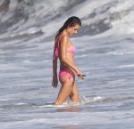 Alessandra Ambrosio Pink Bikini