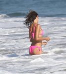 Alessandra Ambrosio Pink Bikini