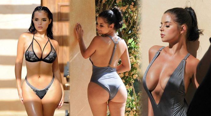 Demi Rose – Bikini & Swimsuit Photoshoot Candids in Ibiza