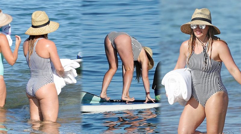 Hilary Duff – Swimsuit Candids in Hawaii