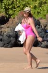 Hilary Duff Swimsuit Pink