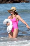 Hilary Duff Swimsuit Pink