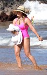 Hilary Duff Swimsuit Pink