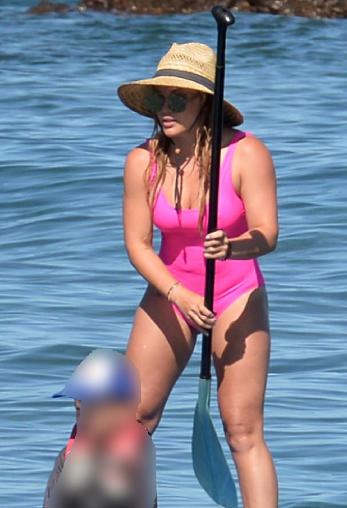 Hilary Duff Swimsuit Pink.
