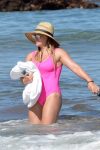 Hilary Duff Swimsuit Pink