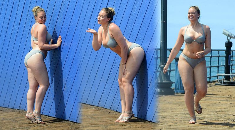 Iskra Lawrence – Bikini Photoshoot Candids in Santa Monica
