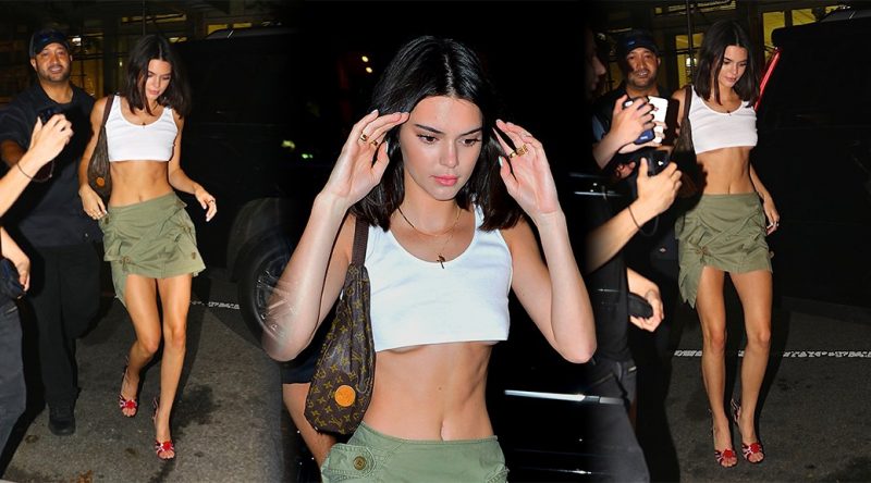 Kendall Jenner – Braless Candids in New York