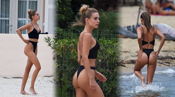 Kimberley Garner Bikini Ass Thong
