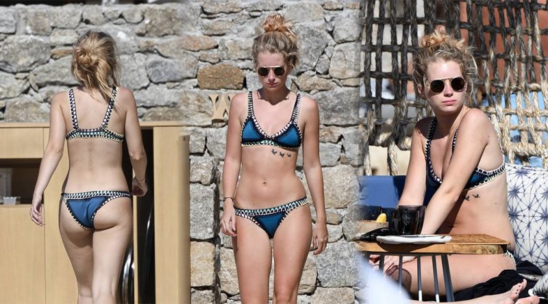 Lottie Moss – Bikini Candids in Mykonos
