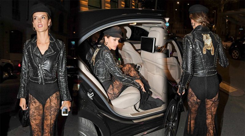 Alessandra Ambrosio – Candids in Milan