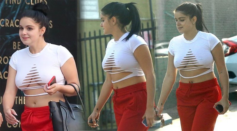 Ariel Winter – Braless Candids in Sherman Oaks