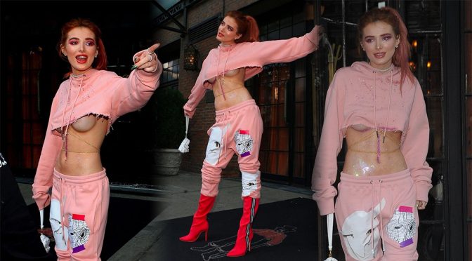 Bella Thorne – Braless Candids in New York
