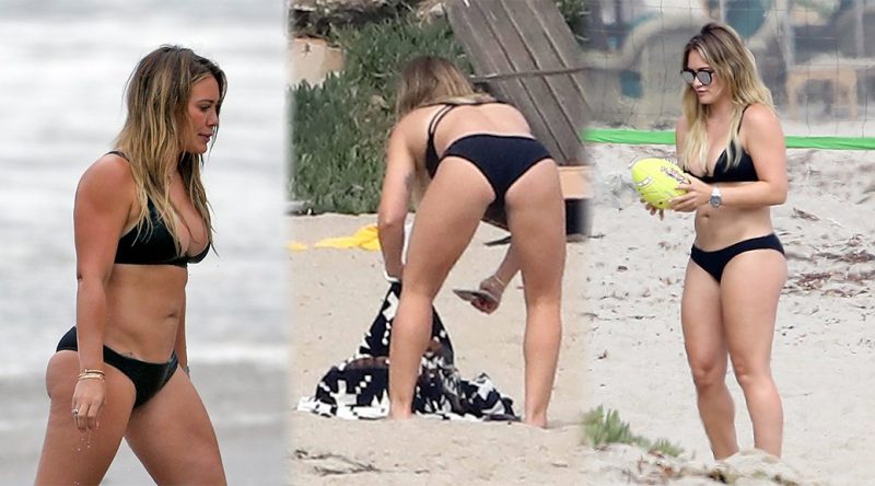 Hilary Duff – Bikini Candids in Malibu