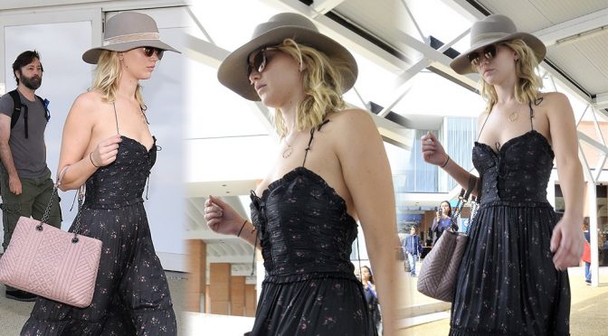 Jennifer Lawrence – Candids in Venice