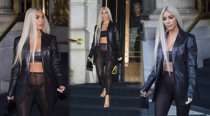Kim Kardashian – See-Through Candids in New York