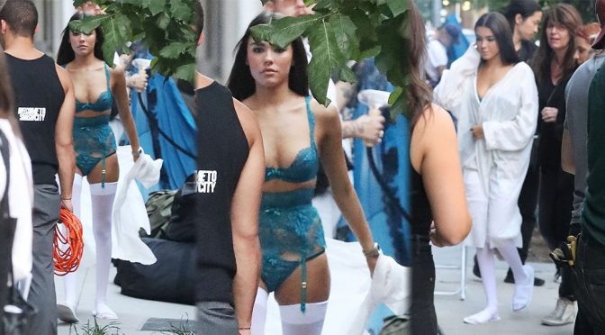 Madison Beer – Lingerie Photoshoot Candids in New York