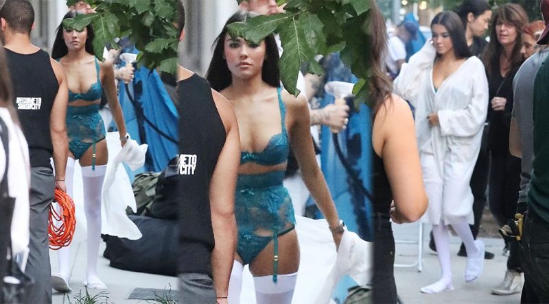 Madison Beer – Lingerie Photoshoot Candids in New York