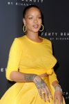 Rihanna Braless