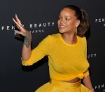 Rihanna Braless