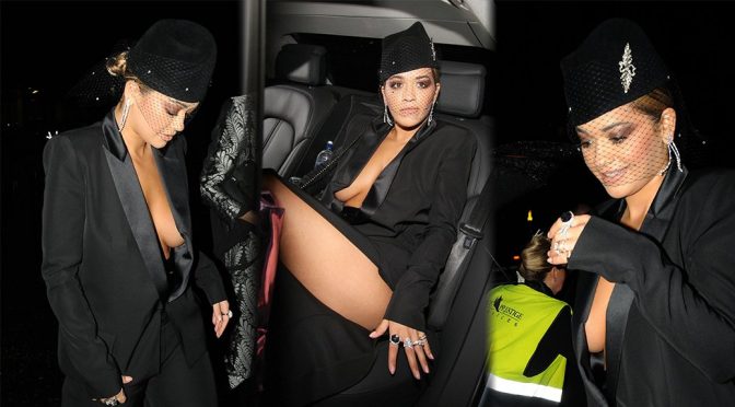 Rita Ora Braless Boobs