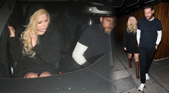 Avril Lavigne – Upskirt Candids in West Hollywood