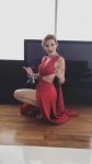 Bella Thorne Red Dress Sexy