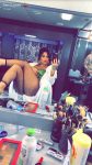 Demi Lovato Sexy Legs Fishnet