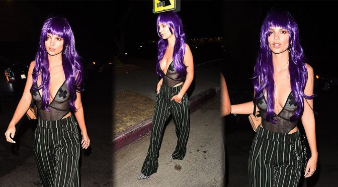 Emily Ratajkowski – Halloween Party in Los Angeles