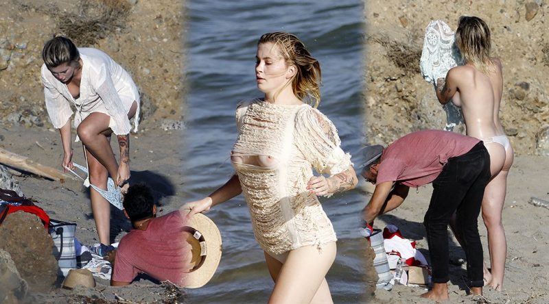Ireland Baldwin – Topless Photoshoot Candids in Malibu (NSFW)