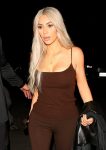 Kim Kardashian after Dave Chappelle's pop up gig in West Hollywood